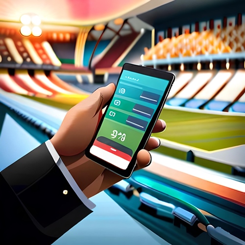 Una mano che tiene in mano un'applicazione per l'Exchange Betting