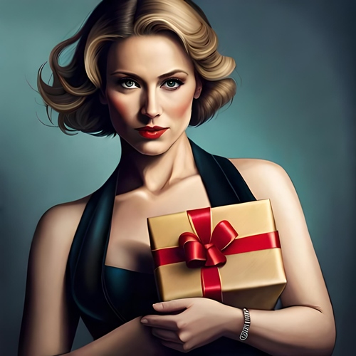 Una donna che tiene in mano il Jackpot